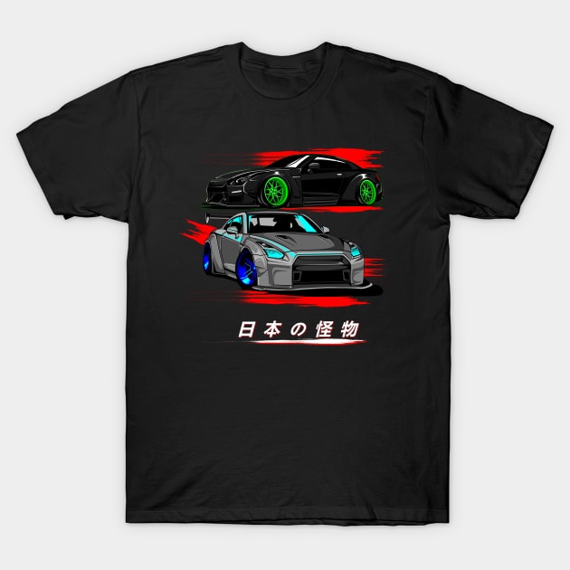 GTR 35 RB x LB Works T-Shirt by aredie19